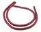 The Bead Chest Cherry Red Disk Natural Wood Beads (4x8mm): Organic Eco-Friendly Wooden Bead Strand for DIY Jewelry, Crafts, Necklace and Bracelet Making